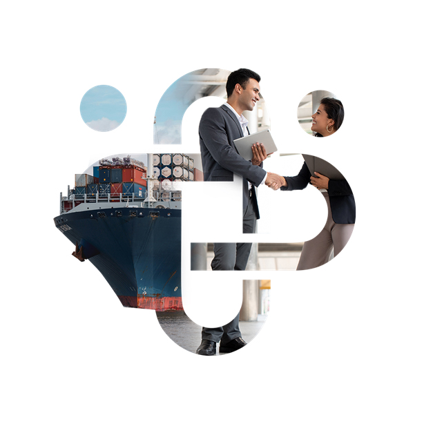 Logo with ship